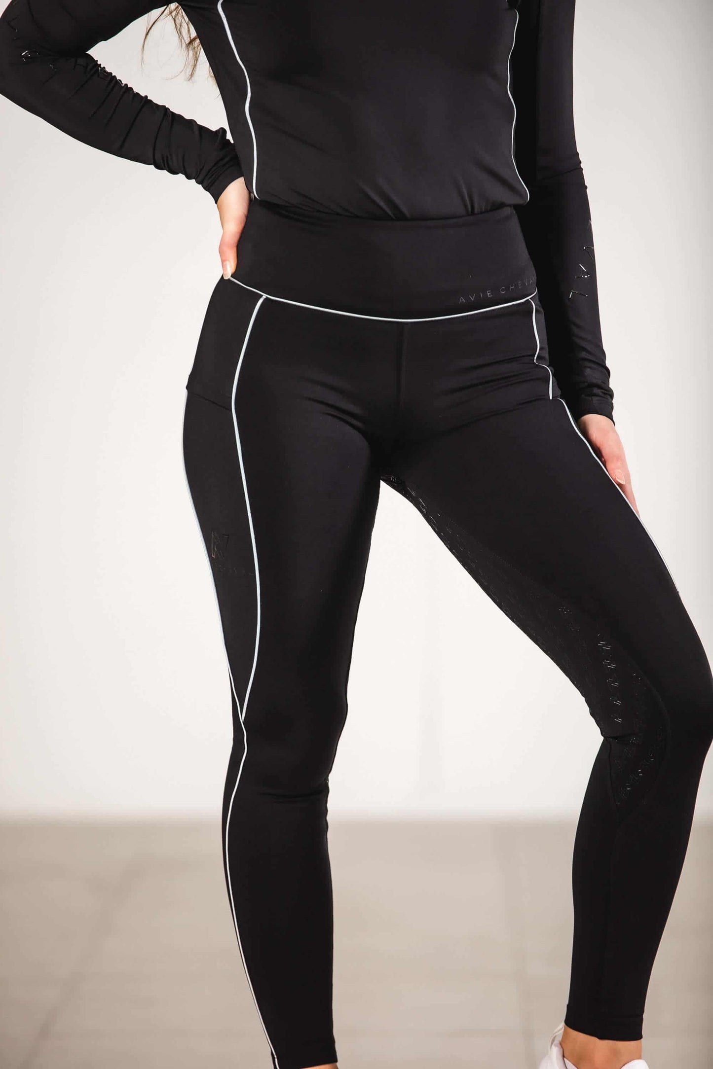 Active Reflective Winter Breeches Black