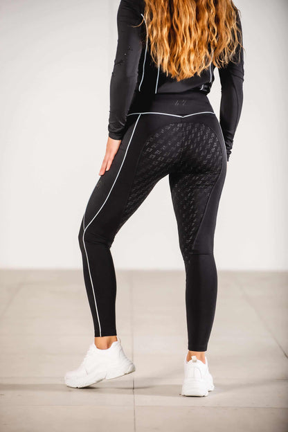 Active Reflective Winter Breeches Black